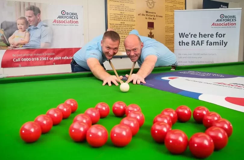 RAF duo cue up to try and break snooker world record in non-stop 100-hour game