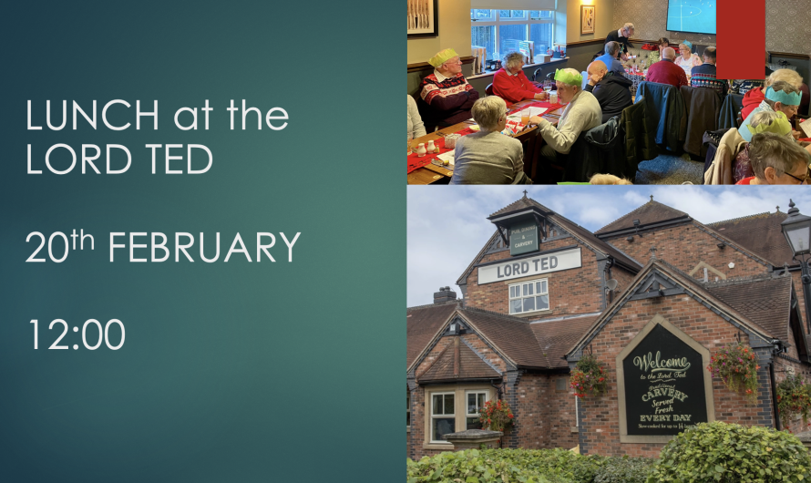 Lunch at the LORD TED – 20th February
